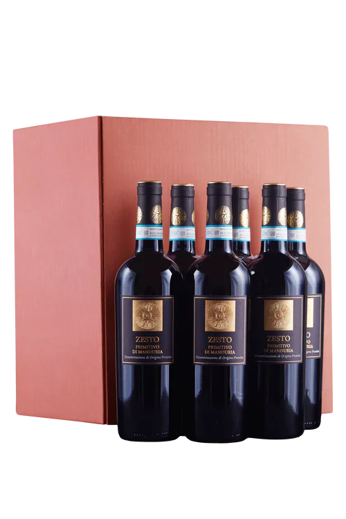 Confezione 6 bottiglie Primitivo di Manduria Zesto
