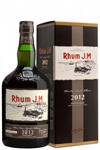 Rum J.M. Agricole Vieux Millésimé 2012 70cl (Astucciato)