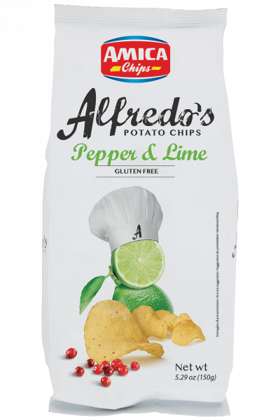 Chips Alfredo's Pepper & Lime Amica Chips 150gr