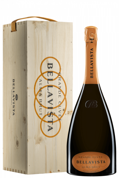 Franciacorta DOCG Grande Cuvée Alma Brut Bellavista 3Litri (Jéroboam Cassetta in Legno)