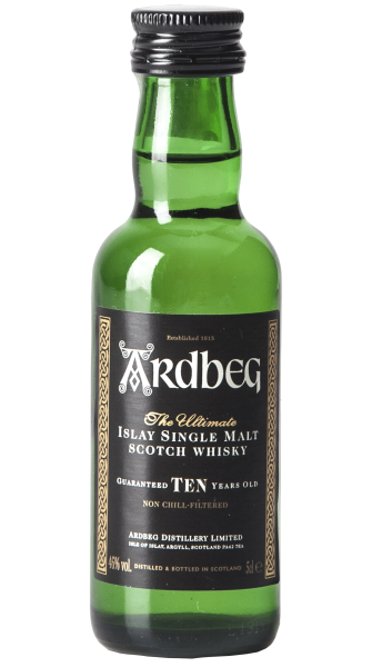 Mignon Ardbeg 10 Years Old Islay Single Malt Scotch Whisky 5cl