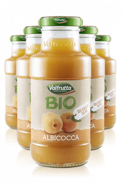Succo Di Frutta BIO Valfrutta Albicocca Cassa Da 24 Bottiglie x 20cl
