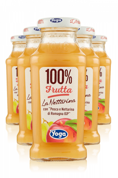 Yoga 100% Frutta Pesca Nettarina IGP Cassa Da 12 Bottiglie x 20cl