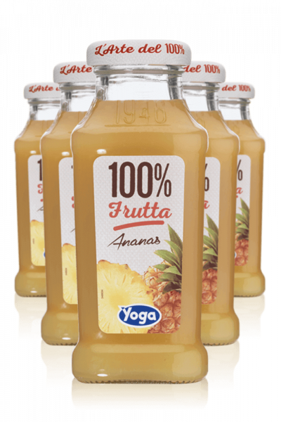 Yoga 100% Frutta Ananas Cassa Da 12 Bottiglie x 20cl (Scad. 30/06)