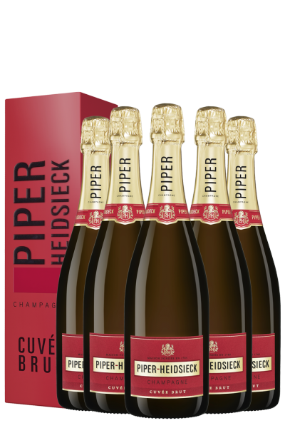 6 Bottiglie Piper-Heidsieck Cuv+®e Brut 75cl (Astucciato)