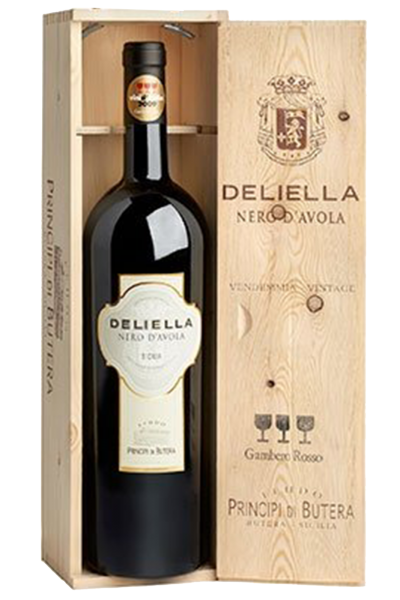 Sicilia Nero D'Avola DOC Deliella 2016 Principi Di Butera (Magnum Cassetta in Legno)