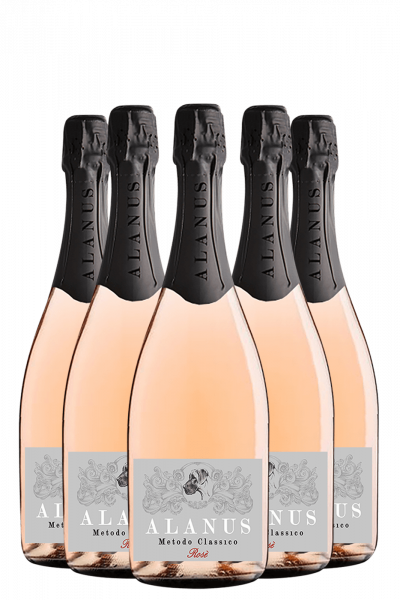 6 Bottiglie Metodo Classico Alanus Brut Millesimato Rosé 2018