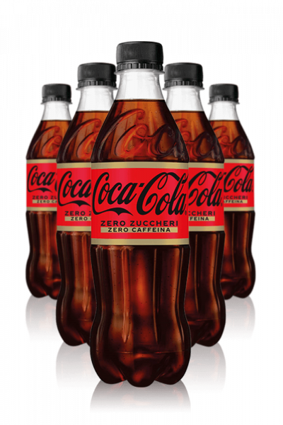 Coca-Cola Zero Zuccheri Zero Caffeina Cassa Da 12 bottiglie x 45cl