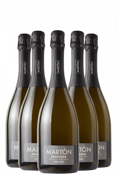 6 Bottiglie Prosecco DOC Treviso Millesimato 2022 Extra Dry Martòn