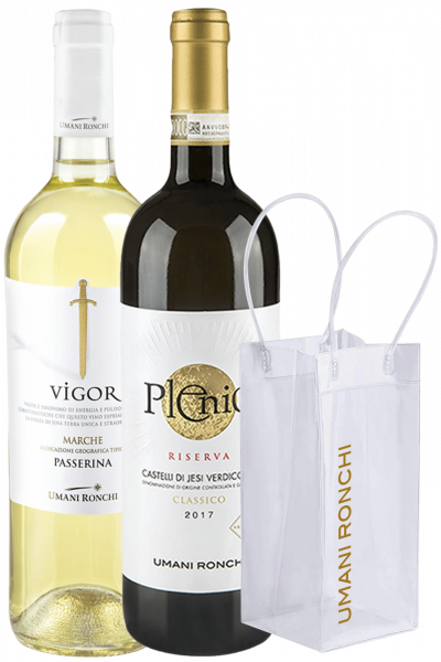 Passerina Vigor 2023 + Verdicchio Riserva Plenio 2021 Umani Ronchi + OMAGGIO icebag Umani Ronchi