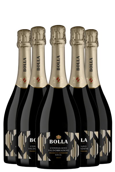 6 Bottiglie Prosecco Conegliano Valdobbiadene Brut DOCG Bolla