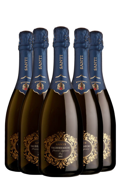 6 Bottiglie Prosecco Di Valdobbiadene Superiore DOCG Brut 2023 Santi