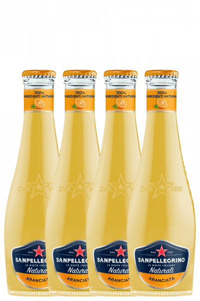 Aranciata Sanpellegrino Gamma Naturali da 4 bottiglie x 20cl