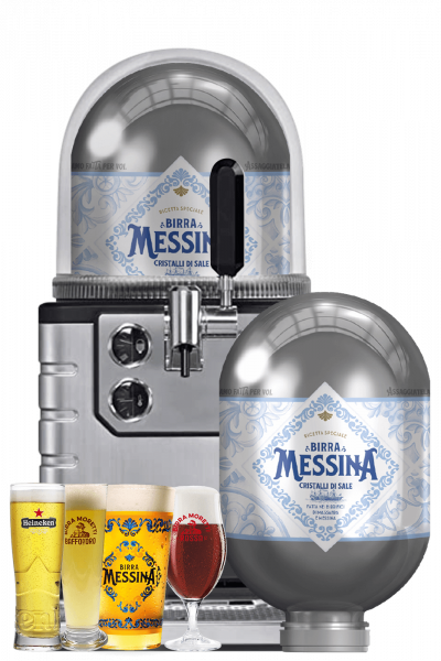 Spillatore per Fusto Blade 8 LT + 2 Fusti Blade Messina Cristalli di Sale 8 LT + Starter Kit