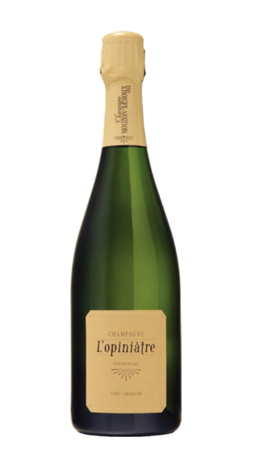 Champagne Extra Brut Blanc de Blancs Grand Cru 'LÔÇÖOpiniatre' Mouzon Leroux 2016